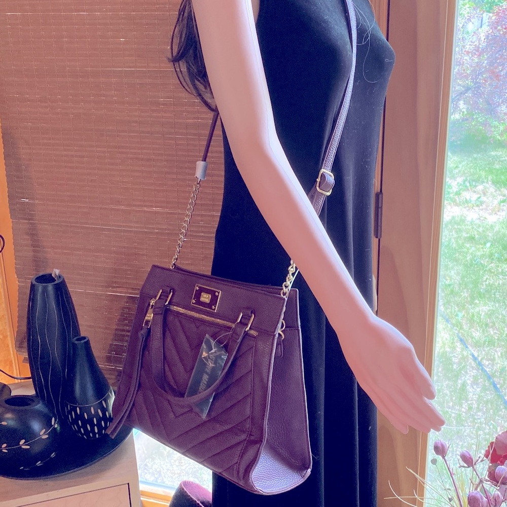 NWT STEVE MADDEN Wine Satchel